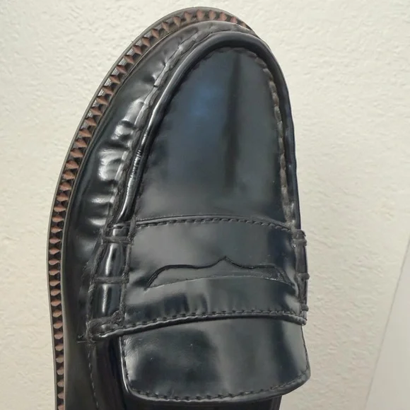 Freda Salvador Elba Penny Loafers in Classic Black Spazzolato size 7 - Picture 8 of 9